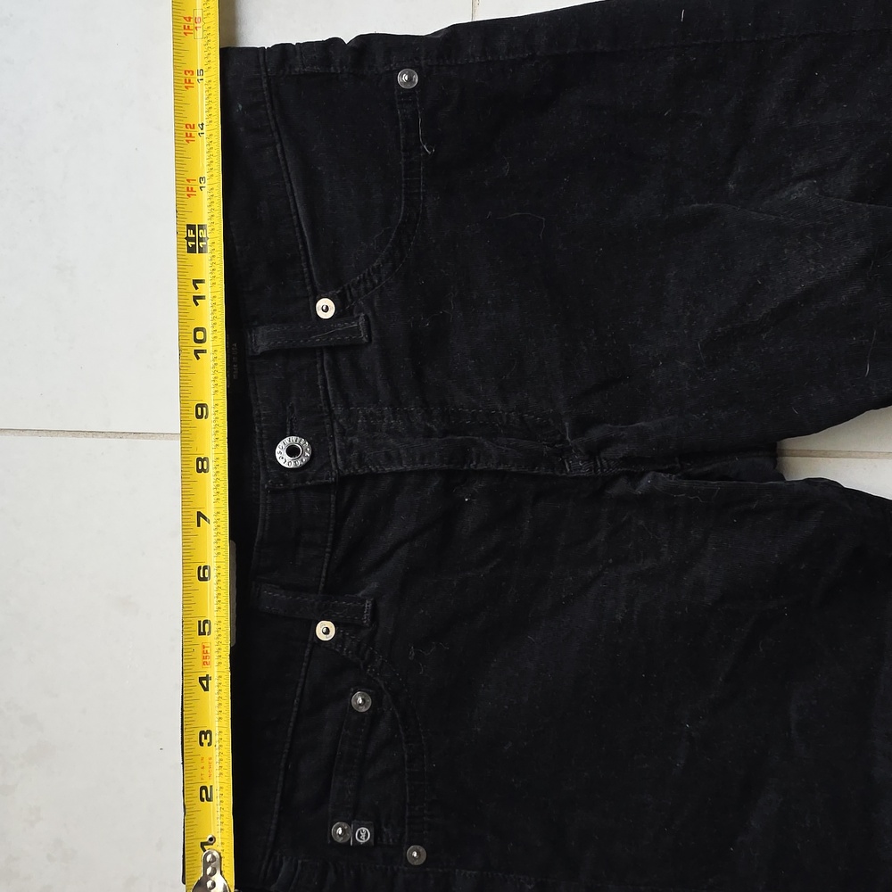 AG Adriano Goldschmied the Jegging Super Skinny Fit corduroy Black 29r Low Rise - Picture 6 of 12